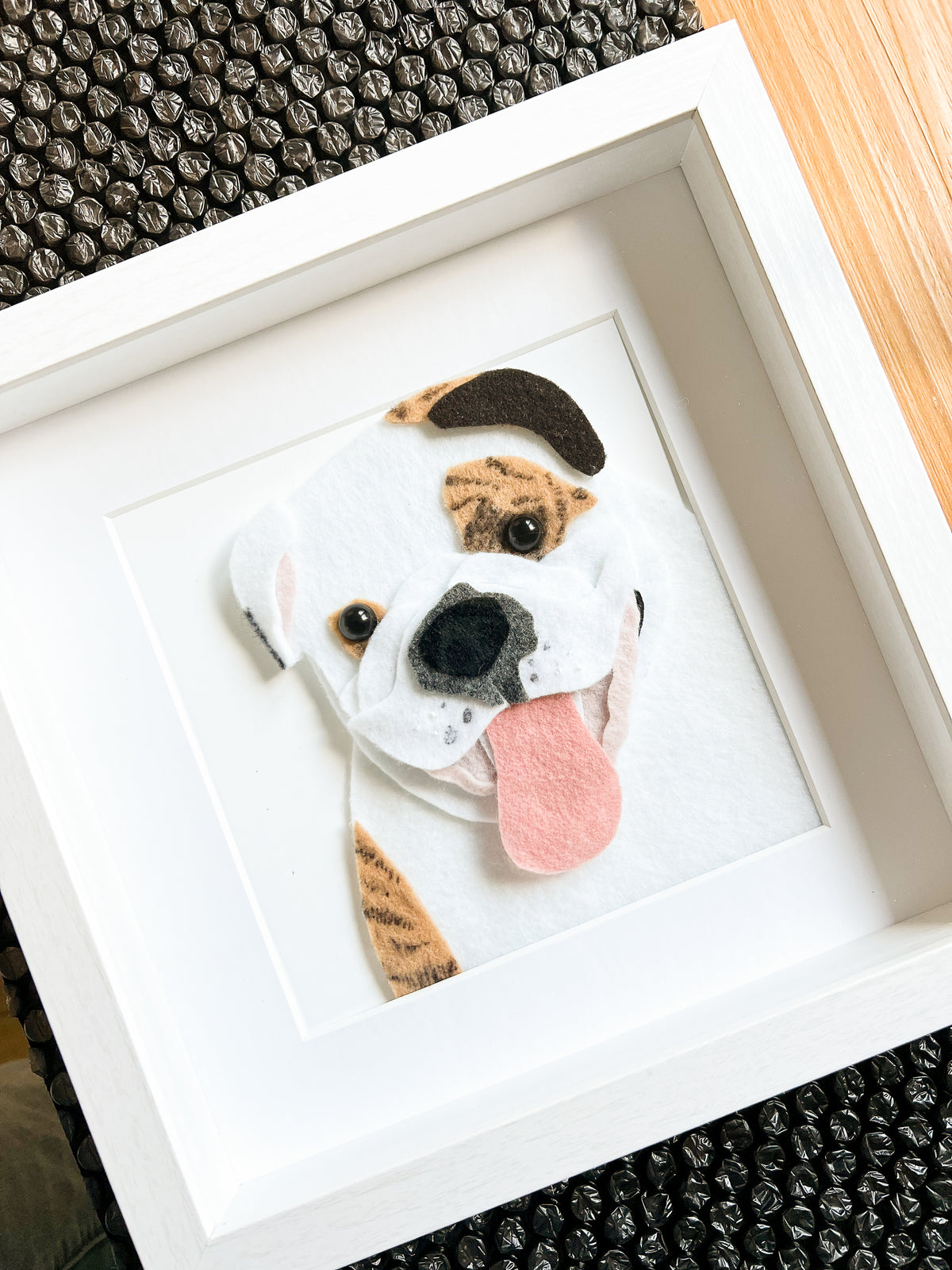 9x9 Framed Felt Pet Portrait