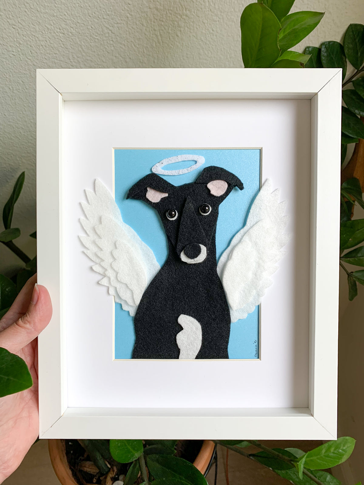8x10 Framed Felt Pet Portrait