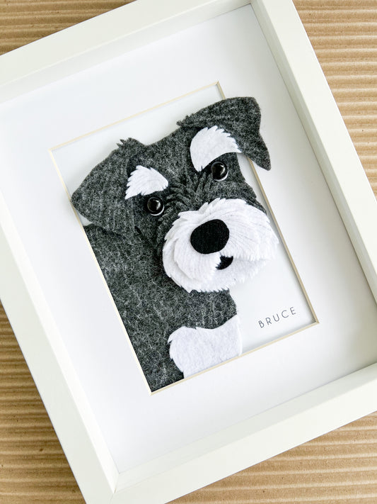 8x10 Framed Felt Pet Portrait