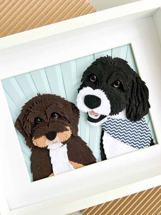 11x14 Framed Felt Pet Portrait