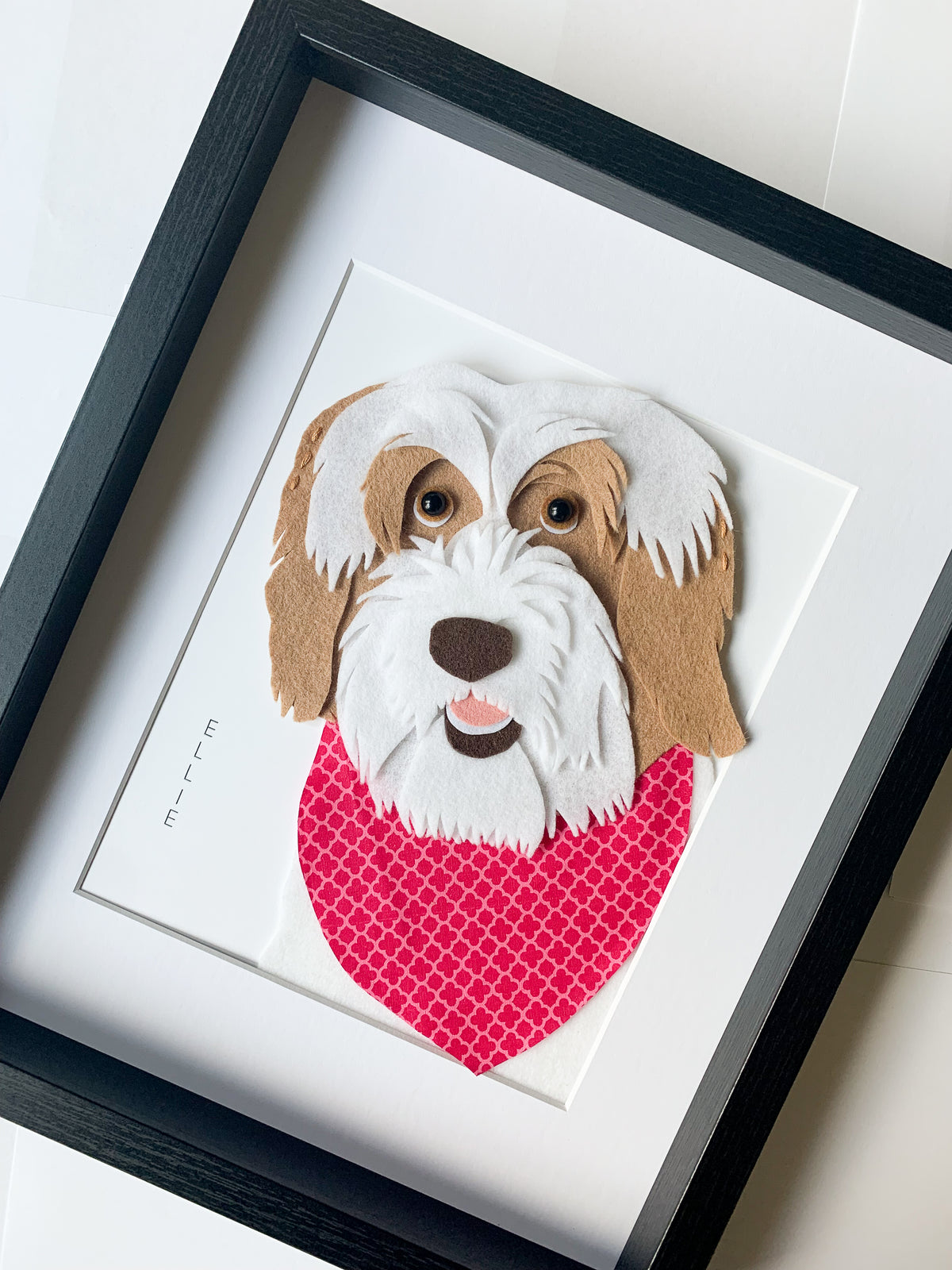 11x14 Framed Felt Pet Portrait