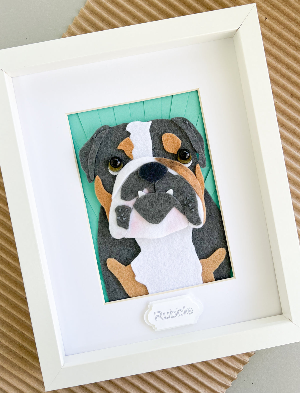 8x10 Framed Felt Pet Portrait
