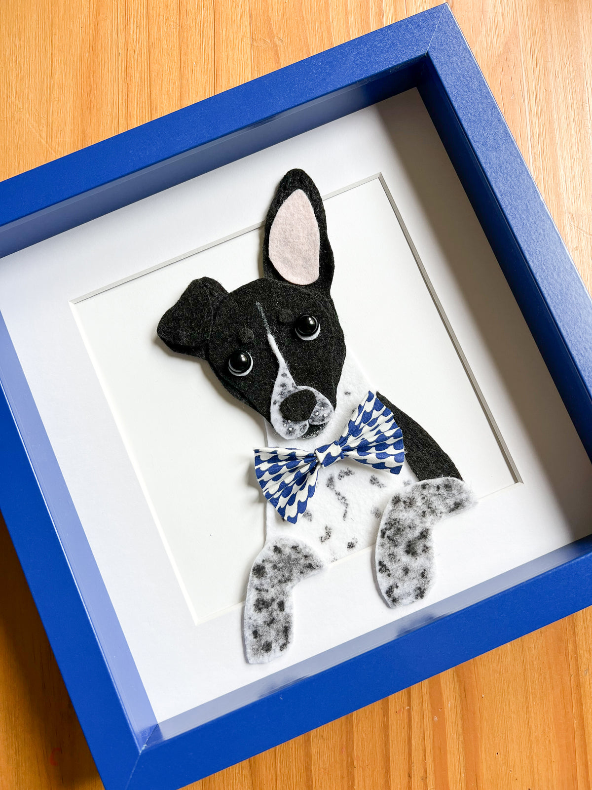 9x9 Framed Felt Pet Portrait